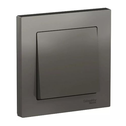 K002 Выкл 1 кл 10А с/у "ATLAS" СТАЛЬ ATN912