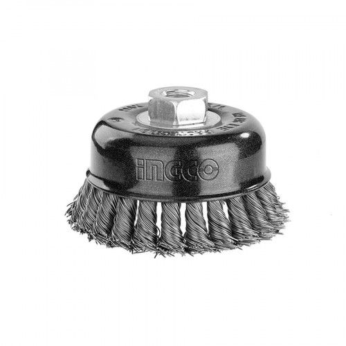 Щетка-крацовка с гайкой 75 мм INGCO WB20755 INDUSTRIAL