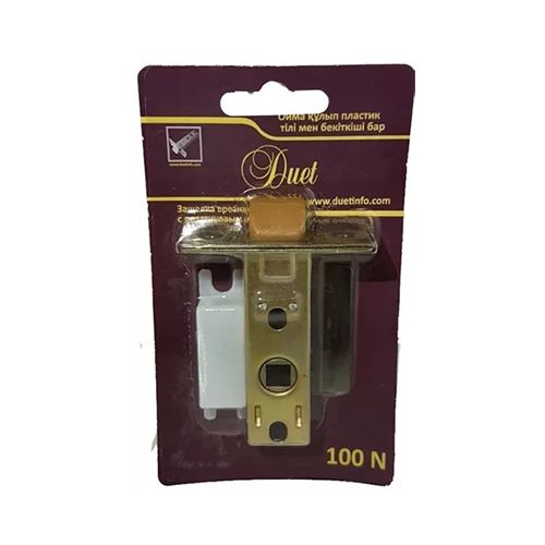 Защелка врезная с пластиковым язычком DUET