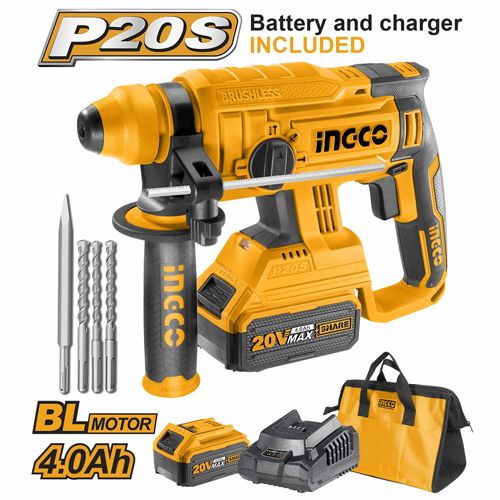 Аккумуляторный перфоратор Li-Ion INGCO INDUSTRIAL CRHLI22012