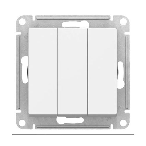 S388 Выкл 3 кл 10А с/у б/рамки "ATLAS" белый ATN131