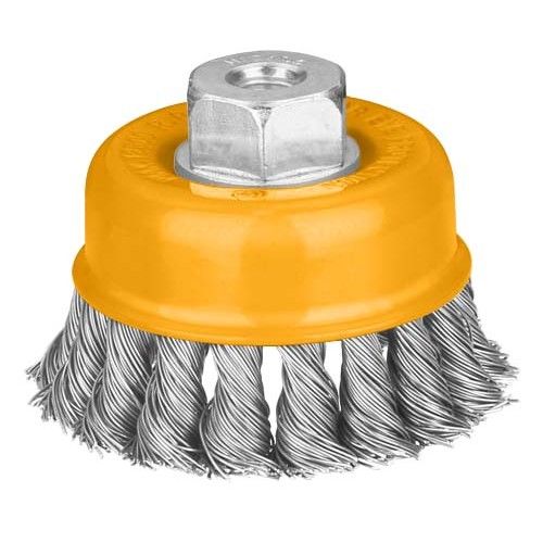 Щетка-крацовка с гайкой 75 мм INGCO WB20751