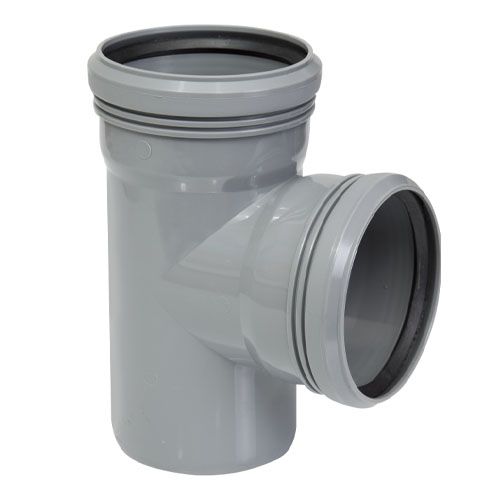 Тройник кан. 87° серый 50-50 Jakko