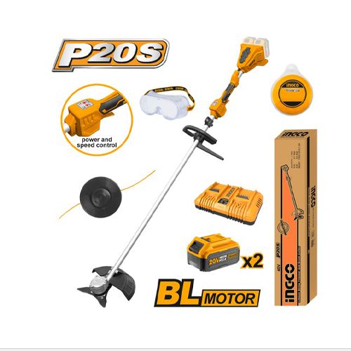 Аккумуляторная мотокоса-кусторез Ingco INDUSTRIAL Li-Ion CSTLI200285