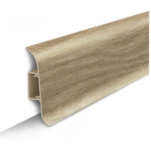 Плинтус IDEAL Классик 70 мм дуб беленый