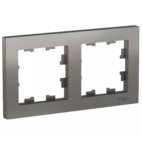 K018 Рамка 2-ная "ATLAS" СТАЛЬ ATN902