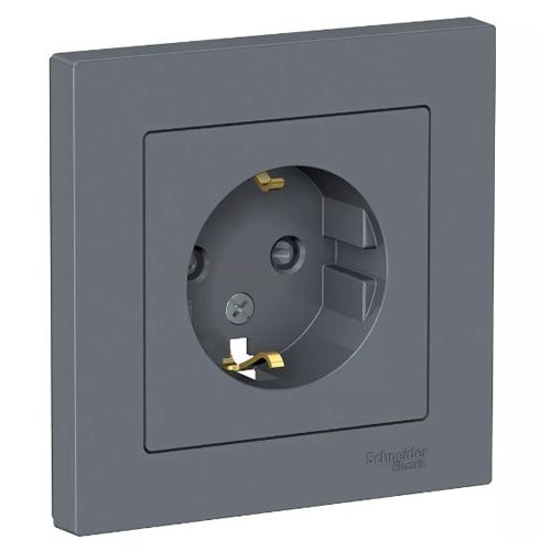 K058 Роз. с з/к 16А с/у з/ш "ATLAS" ГРИФЕЛЬ ATN744