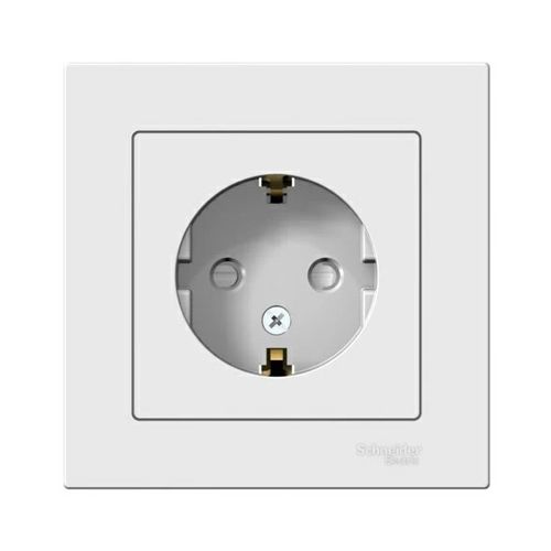 S399 Роз. с з/к 16А с/у з/ш "ATLAS" белый ATN144