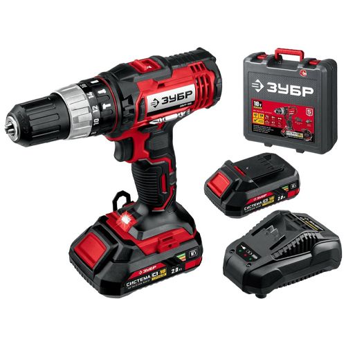 Ударная дрель-шуруповерт ЗУБР ДШУ-185-22