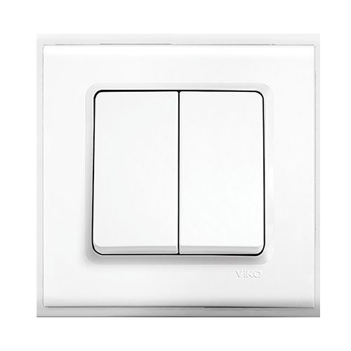 Выключатель 2кл.10А белый VIKO