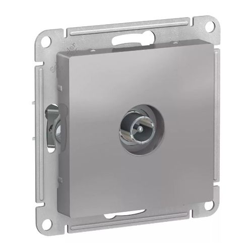 А401 ТV роз. оконечная с/у б/рамки "ATLAS" алюминий ATN391