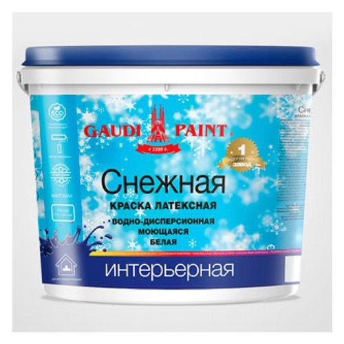 КРАСКА ИНТЕРЬЕРНАЯ СНЕЖНАЯ 24 кг