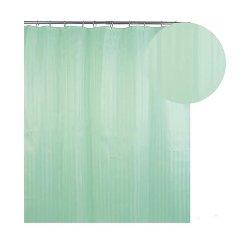 Штора для ванной Аквалиния (зеленая)