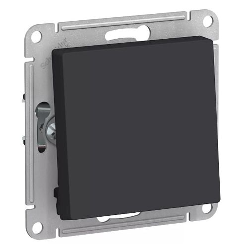 K075 Переключ. 1 кл 10А с/у б/рамки "ATLAS" КАРБОН ATN1061