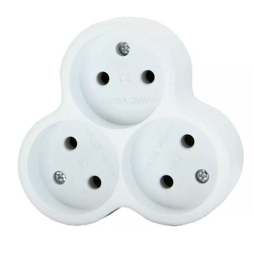 Тройник треугольный 10А UNIT (12/240)