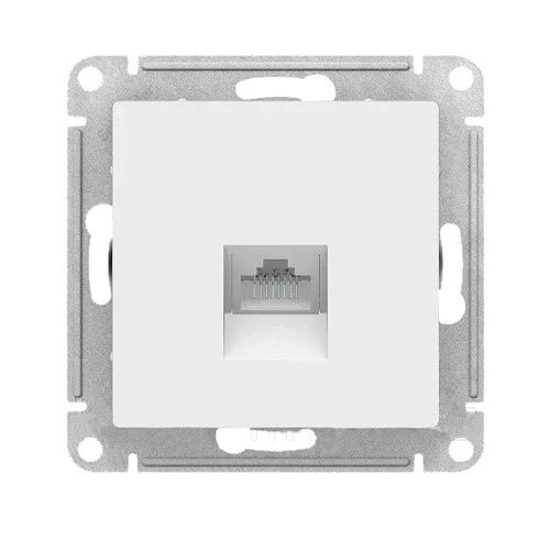 S390 Комп. роз. RJ45 5Е механизм б/рамки "ATLAS" белый ATN183