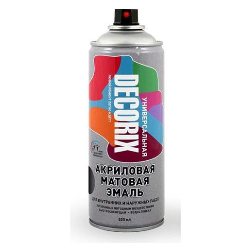 Аэрозольная эмаль Decorix (черный; матовый) 0101-02 DX