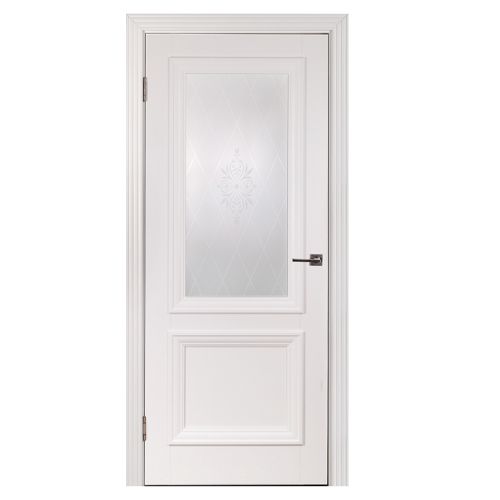МЕЖКОМНАТНАЯ ДВЕРЬ ARGUS ВЕНЕЦИЯ 2 БЕЛЫЙ ЖЕМЧУГ СО СТЕКЛОМ