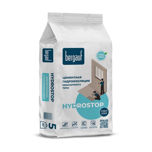 Гидроизоляция цементная Bergauf Hydrostop 5кг