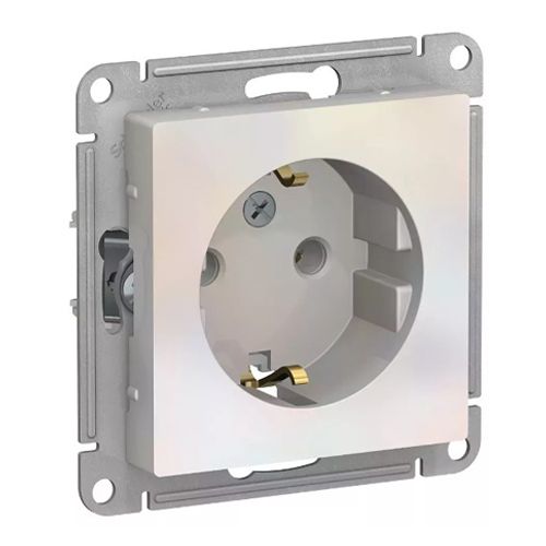 G398 Роз. с з/к 16А с/у б/рамки "ATLAS" жемчуг ATN443