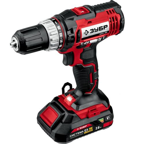 Дрель-шуруповерт ЗУБР ДШЛ-185-22