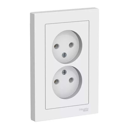 S394 Роз. 2-ная с/у 16А "ATLAS" белый ATN120