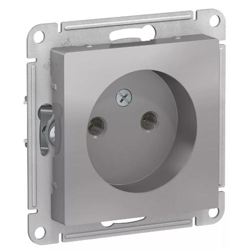 А3999 Роз. без з/к без шторок 16А механизм "ATLAS" алюминий ATN341