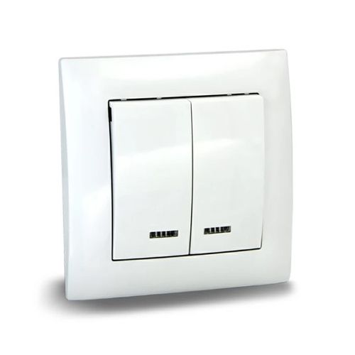 Выключатель 2кл. с инд. с/у 10А UNIT VITA (10/200)